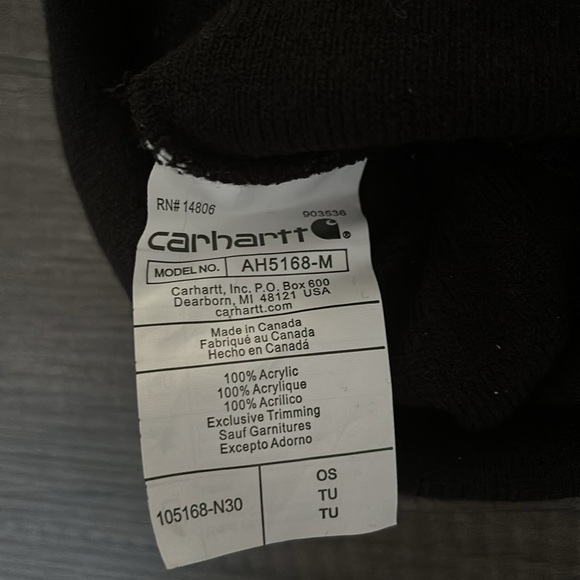 Carhartt black & white beanie - Picture 3 of 5